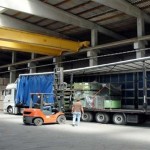 Ladungssicherung beim Beladen eines LKWs